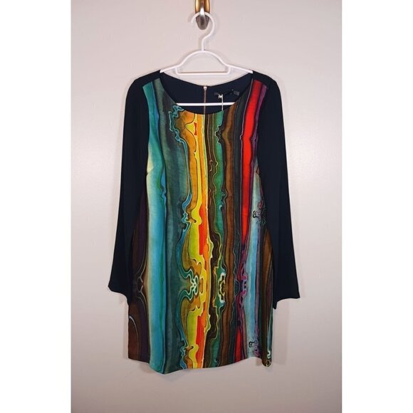 Prana‎ Cece Watercolor Geo Print Boho Women's Dress Size XS NWT - Picture 1 of 4